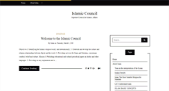 Desktop Screenshot of islamic-council.com