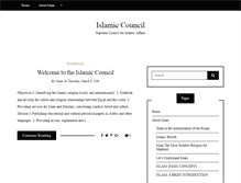 Tablet Screenshot of islamic-council.com